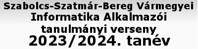 Szabolcs-Szatmár-Bereg Vármegyei Informatika Alkalmazói Verseny